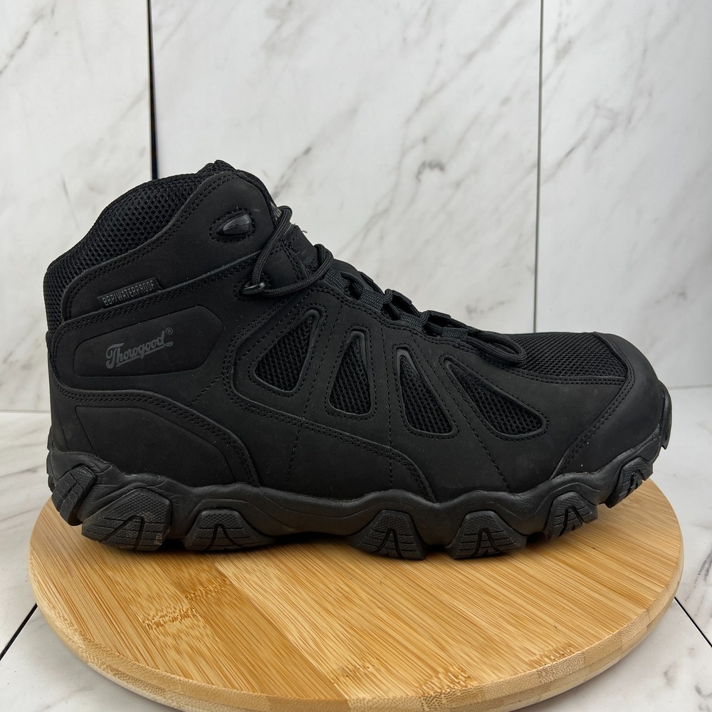 Thorogood Crosstrex Mens Size 11.5 M Black BBP Waterproof Comp Toe Hiking Boots